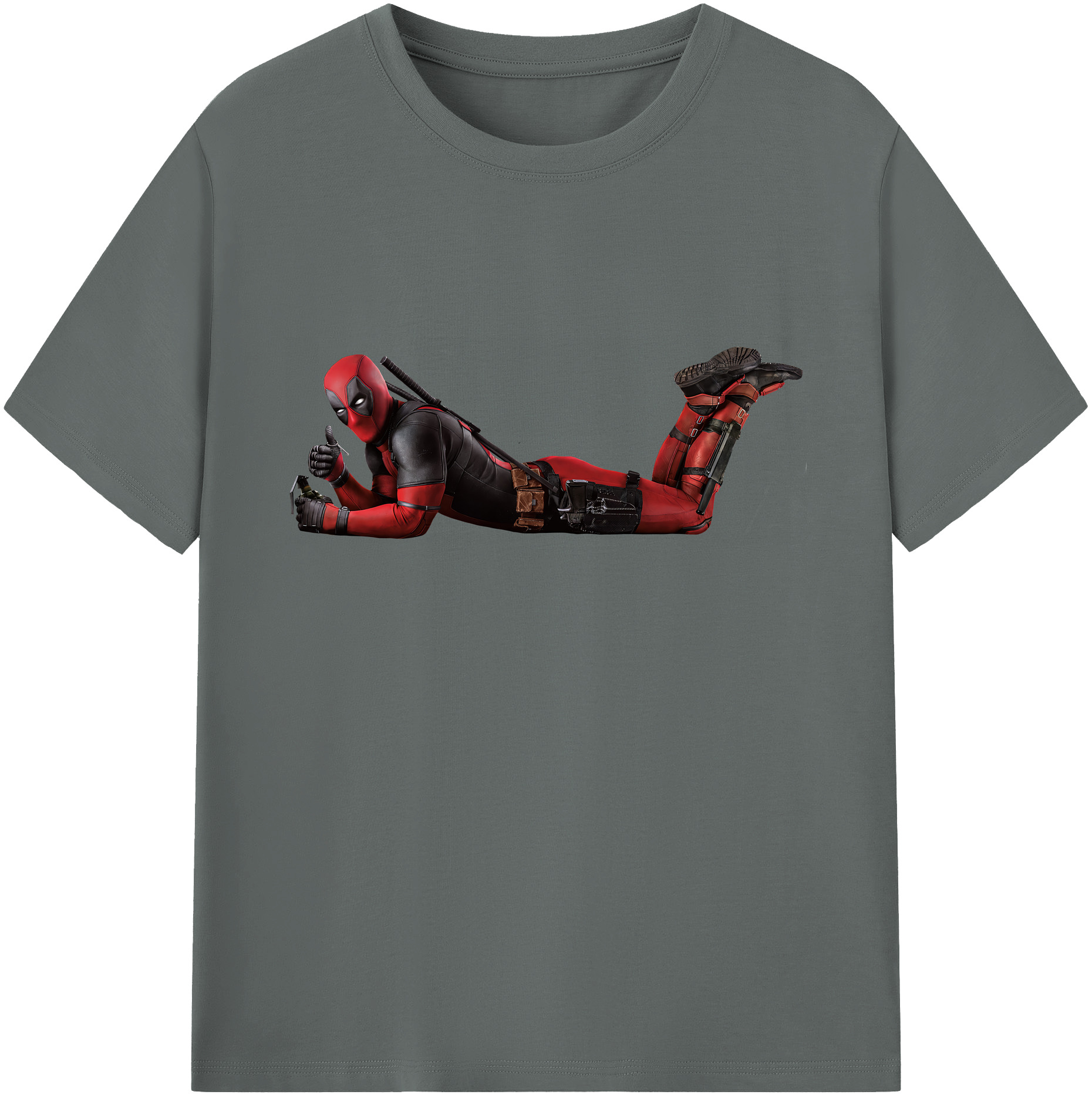 （画像用） Deadpool デッドプール 綿100％ メンズ半袖Tシャツ｜肌触りやわらか＆通気性